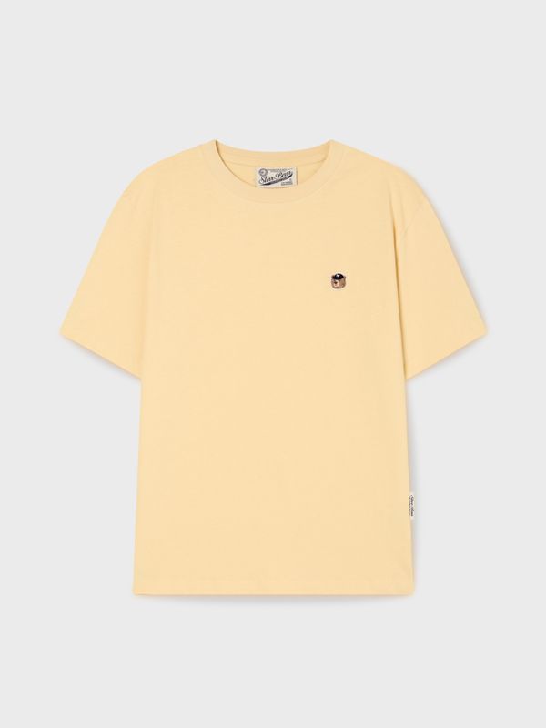 韓國 WhoAU Unisex Steve Head Patch T-shirt【WA266】