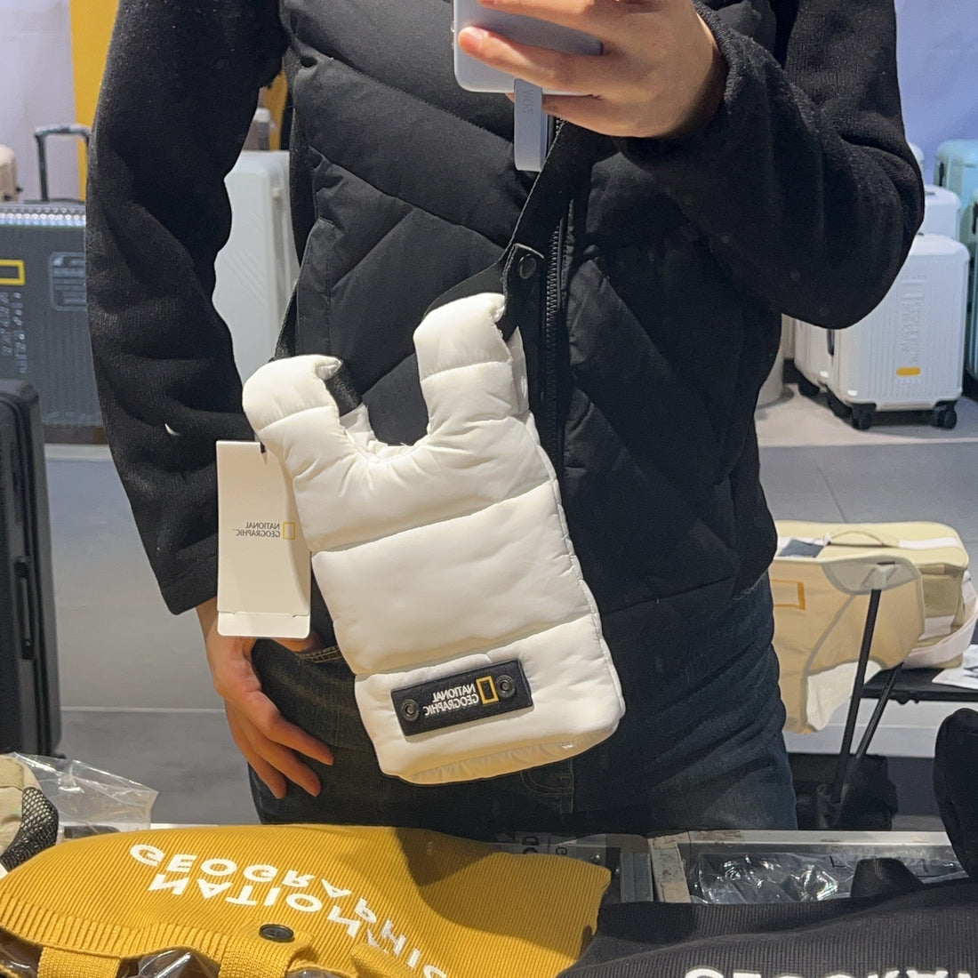 韓國 National Geographic Padded Crossbody Bag【NG335】