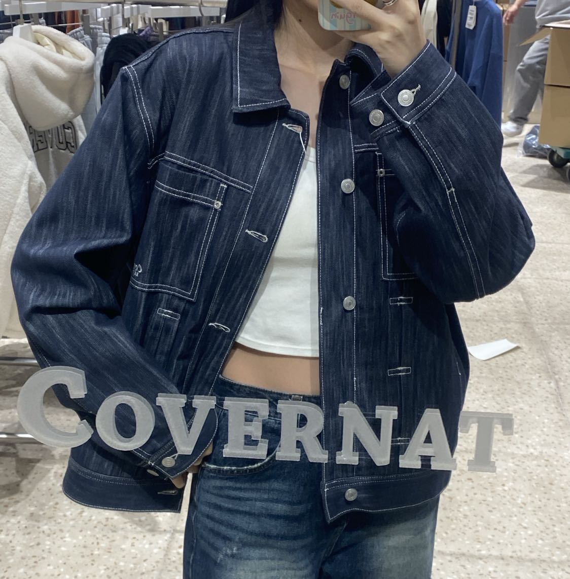 韓國 Covernat Denim Trucker【CO019】 - STT Mall HK 靚太網購