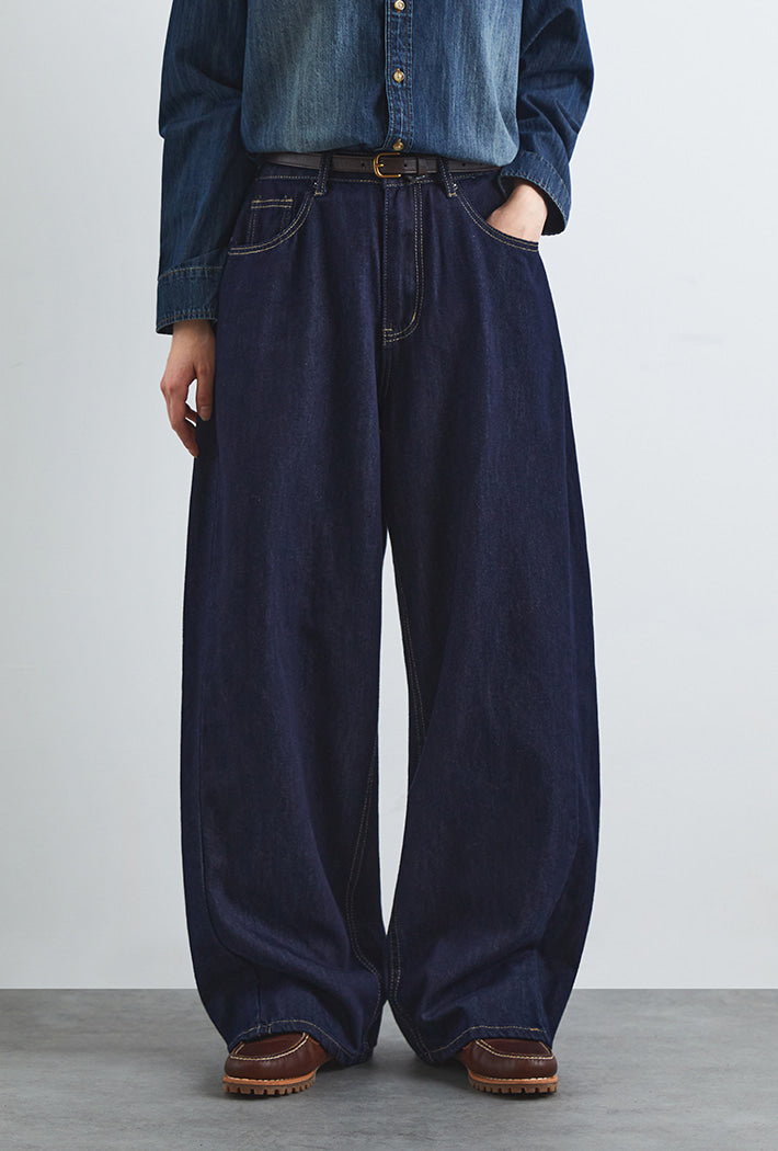 韓國 SPAO Women's Balloon Wide Jeans【SP370】