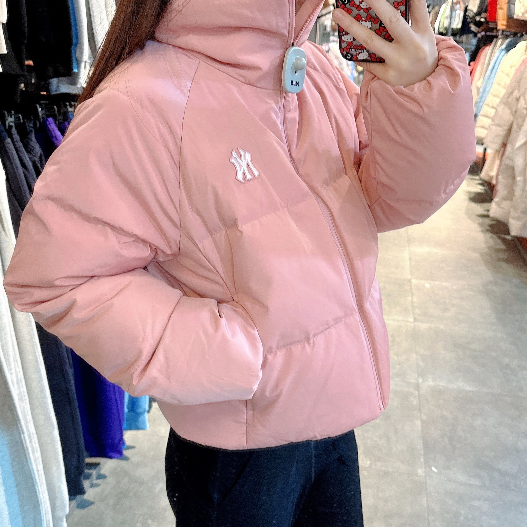 韓國 MLB Women's Crop Curve Padded (鴨絨)【MB029】