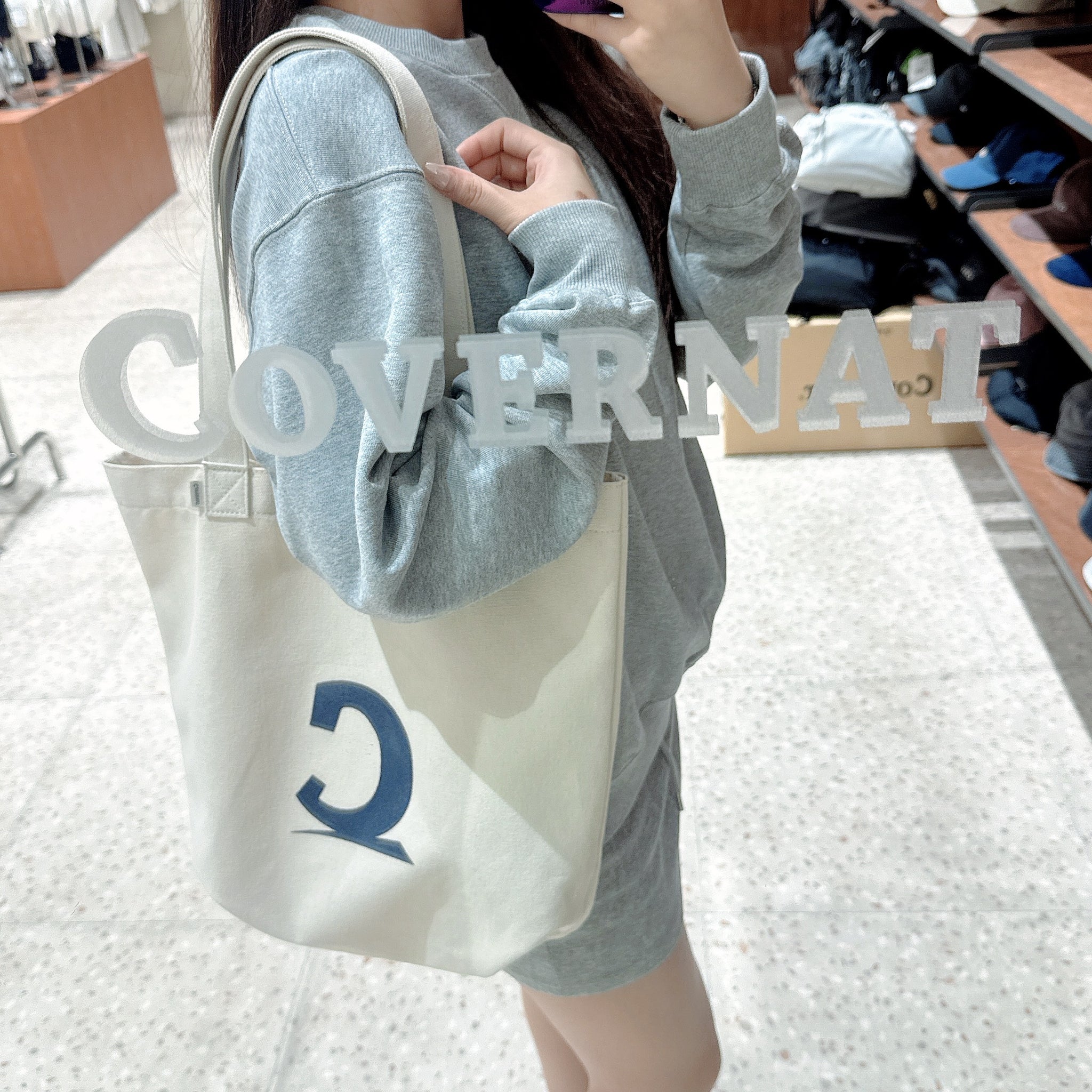 韓國 Covernat Symbol Logo Canvas Bag【CO089】
