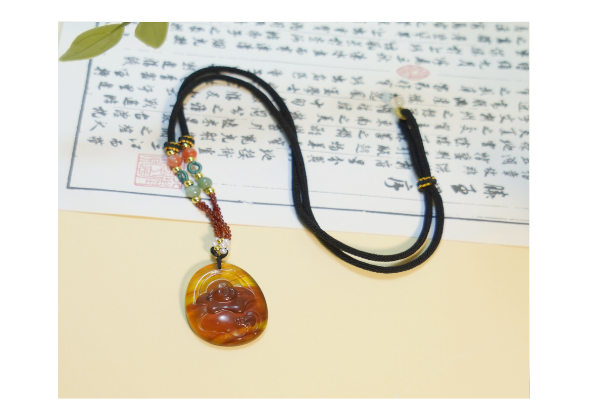 琥珀血蜜佛公吊墜 28*36*8mm【SE654】