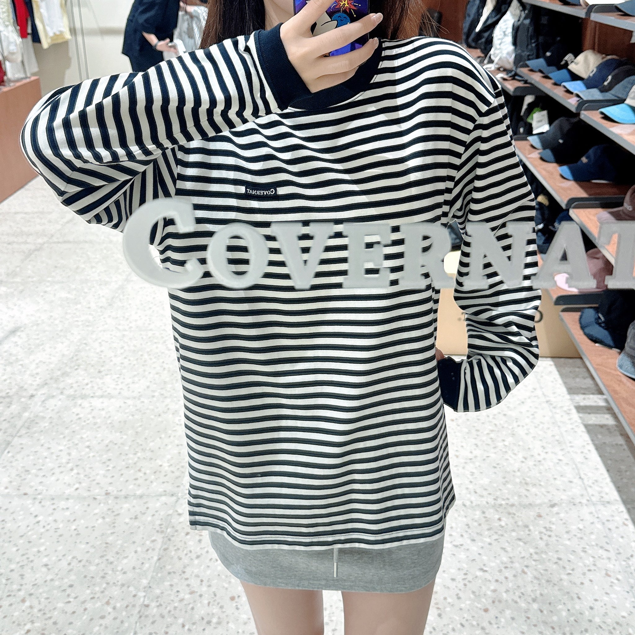 韓國 Covernat Basic Stripe Long Sleeve【CO065】