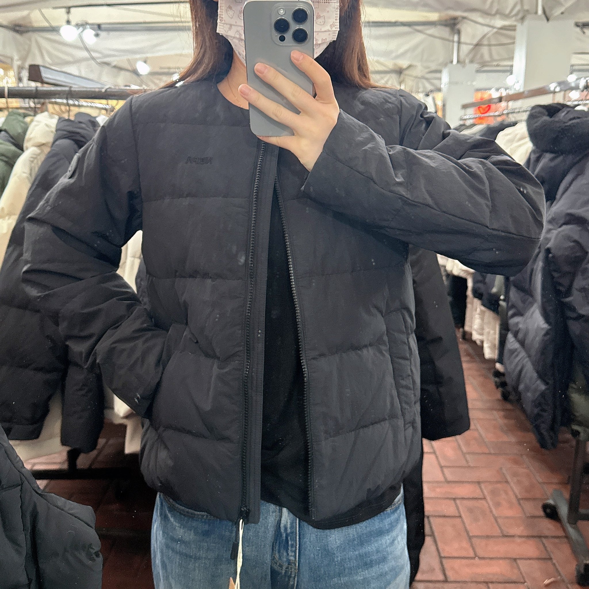 韓國 NEPA Women's Taslan Necklace Lightweight Down Jacket (鴨絨)【NA036】