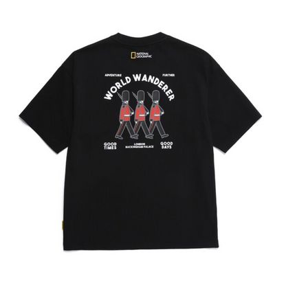 【現貨】韓國 National Geographic Obis Uni WANDERER Graphic Semi-Overfit Short Sleeve T-Shirt防晒面料【NG804】