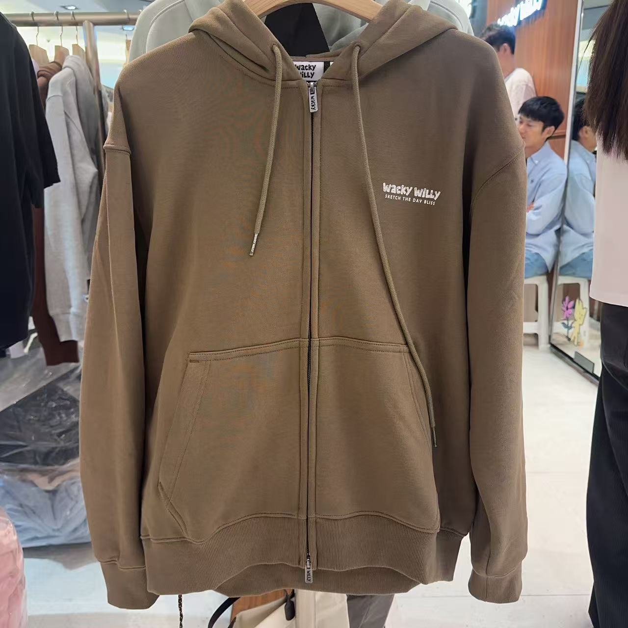 韓國 Wacky Willy Lettering Graphic Hoodie【WW027】