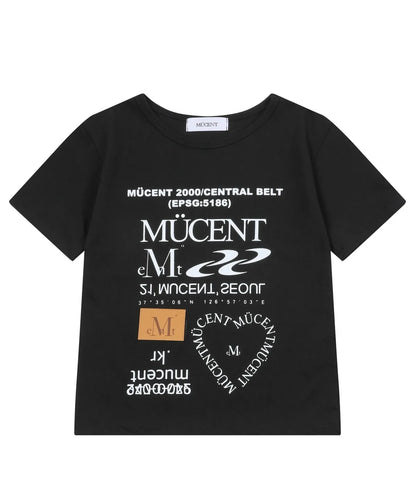 韓國 Mucent Soho Signature Logo Collection Half T-Shirt【MU015】