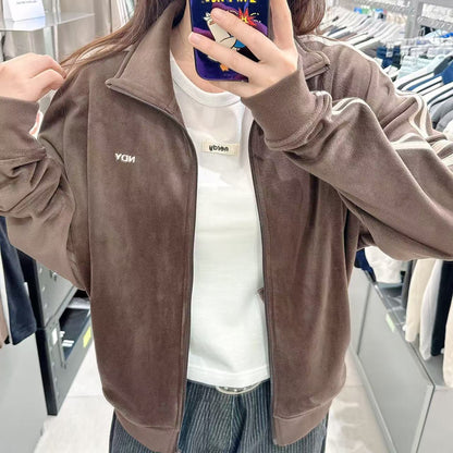 韓國 Nerdy Uni Velour Track Top【NY077】