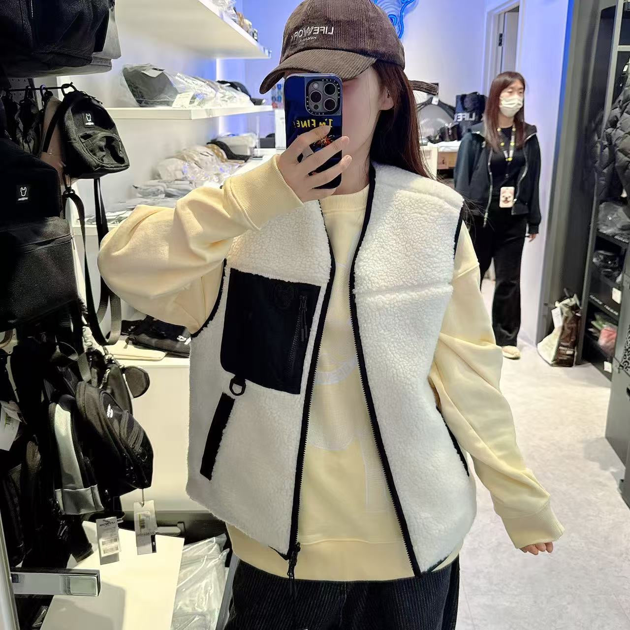 韓國 LifeWork Bubbling Pocket Reversible Vest (鴨絨)【LW025】