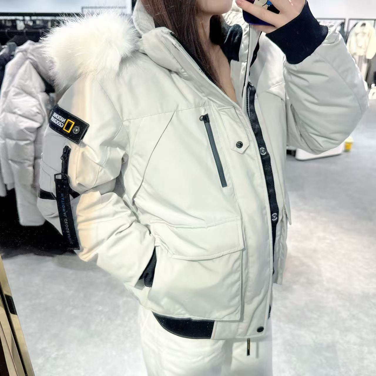 韓國 National Geographic Taruga Men's Fur Trimmed Hoodie Down Jumper (鴨絨)【NG097】