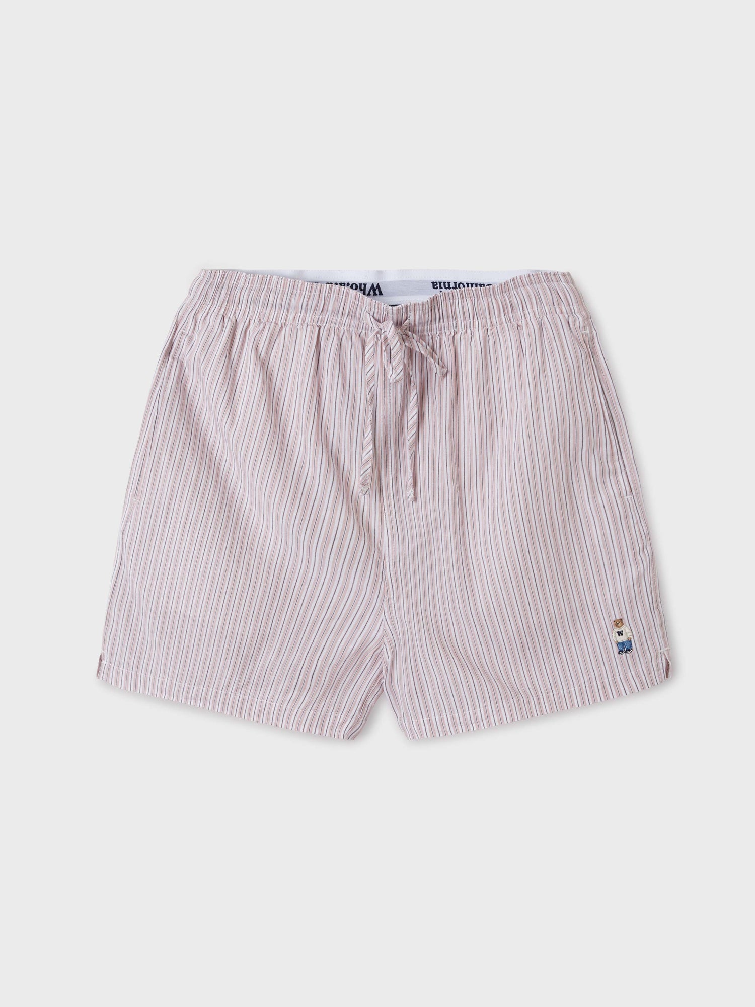 韓國 Who.A.U Steve Striped Cotton Shorts【WA218】