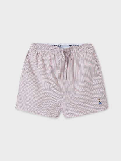 韓國 Who.A.U Steve Striped Cotton Shorts【WA218】