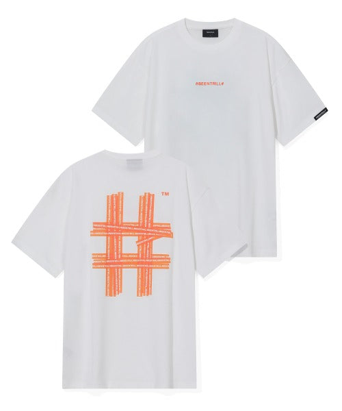 韓國 Beentrill Illusion Hashtag T-Shirt【BL031】