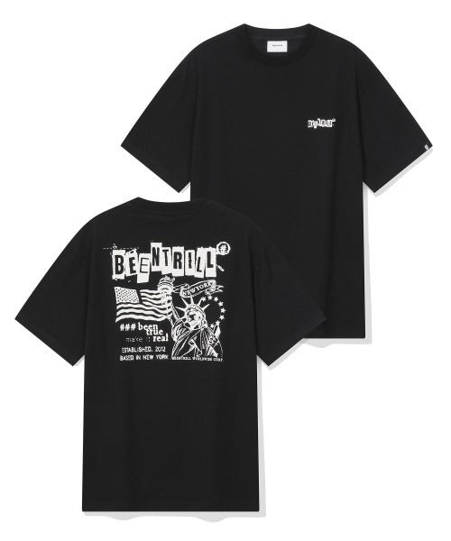 韓國 Beentrill Liberty Symbol T-Shirt【BL035】
