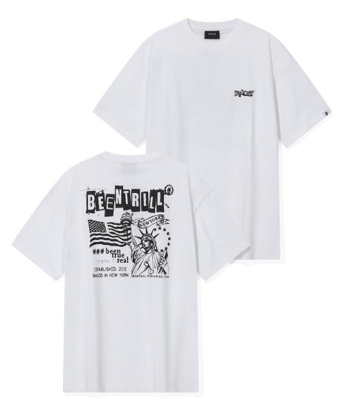 韓國 Beentrill Liberty Symbol T-Shirt【BL035】