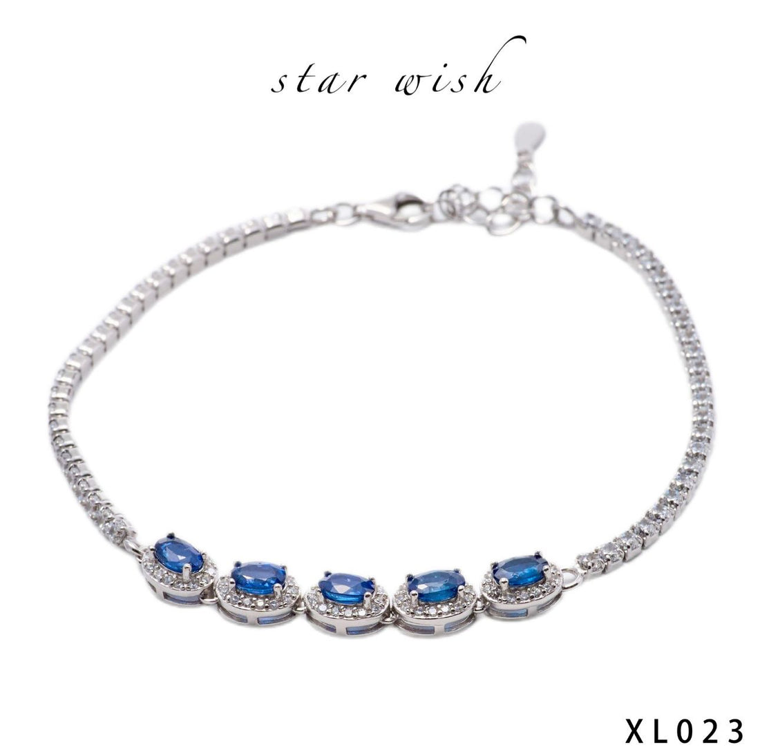 Star Wish S925銀 藍寶石手鏈 XL023【SS487】