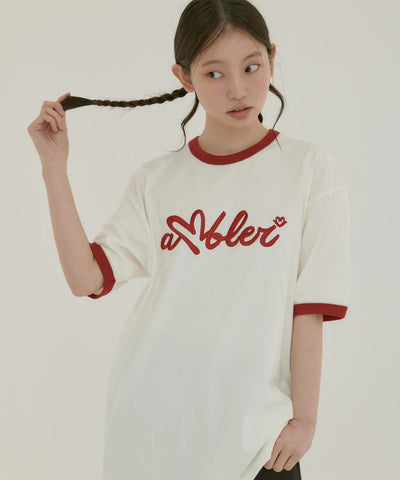 韓國 Ambler Sensitive Ringer Short Sleeve T-Shirt【AR091】