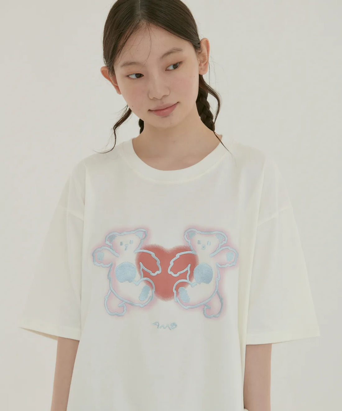 韓國 Ambler Hey, Buddy Short Sleeve T-Shirt【AR094】