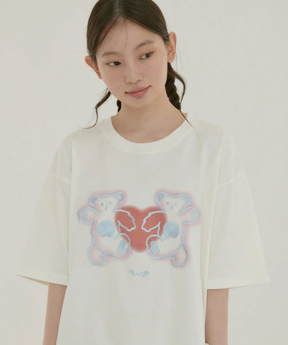 韓國 Ambler Hey, Buddy Short Sleeve T-Shirt【AR094】