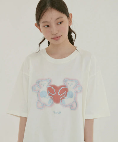 韓國 Ambler Hey, Buddy Short Sleeve T-Shirt【AR094】