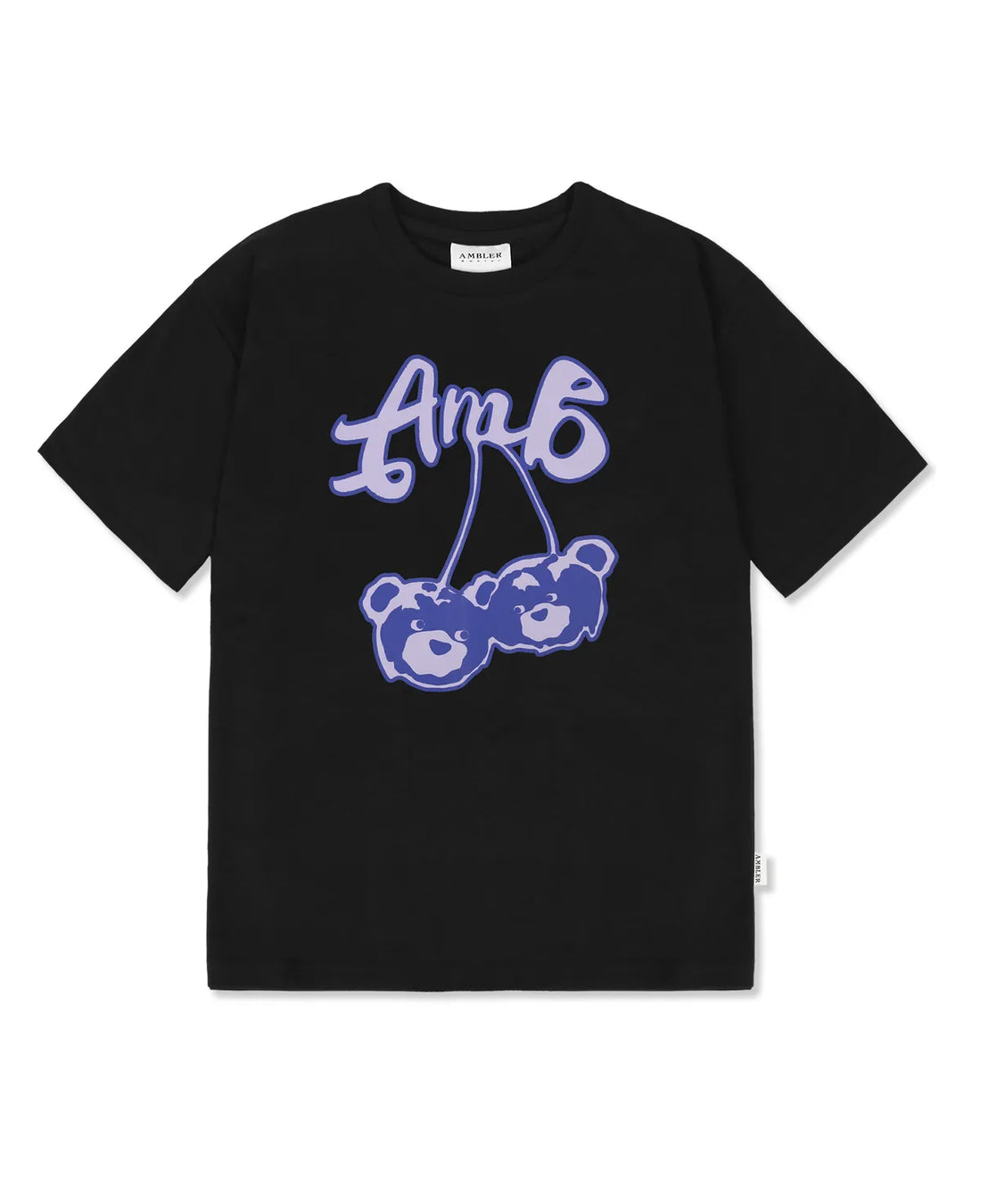 韓國 Ambler Cherry Bear Graphic Short Sleeve T-Shirt【AR095】