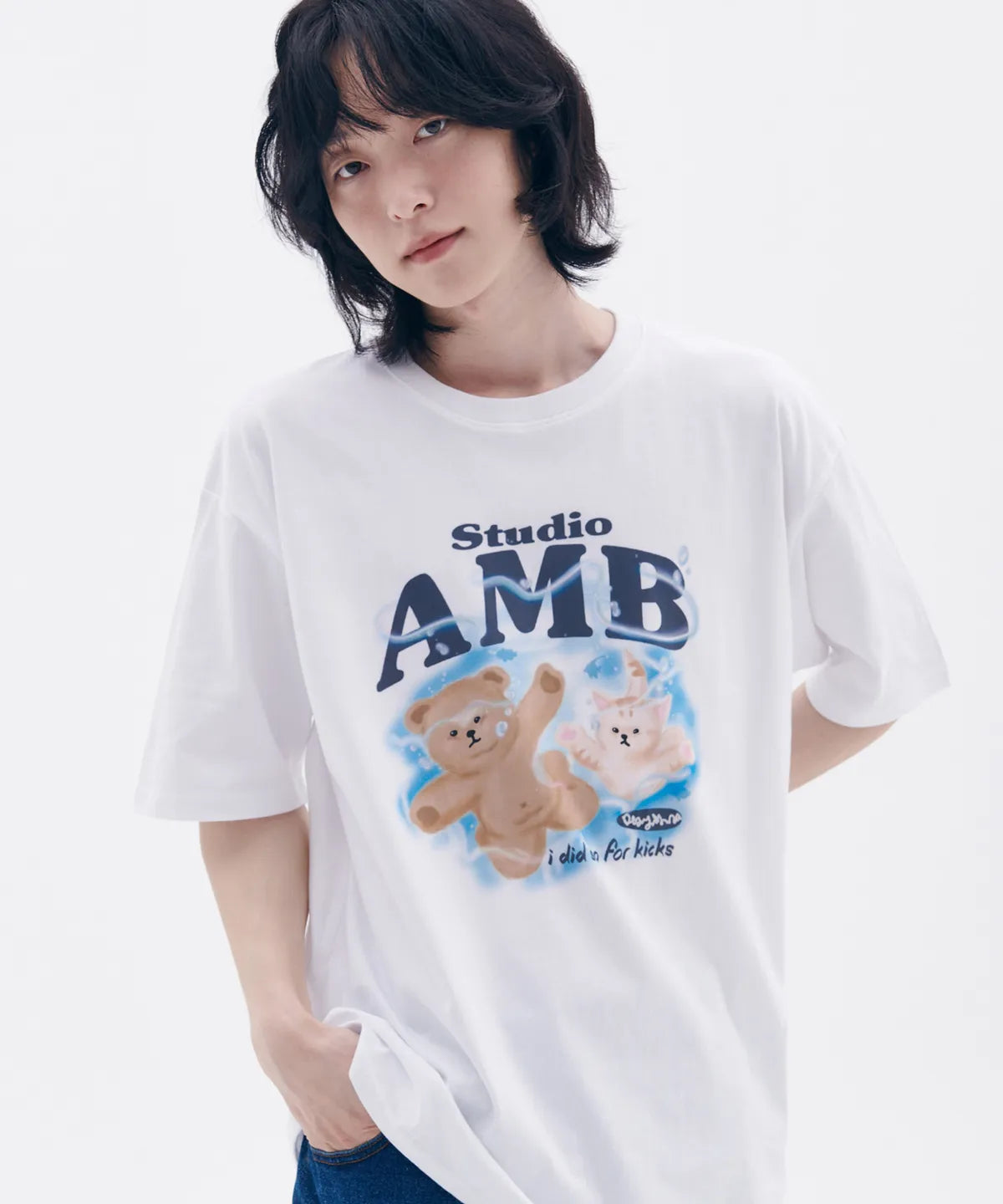 韓國 Ambler Underwater Graphic Short Sleeve T-Shirt【AR100】