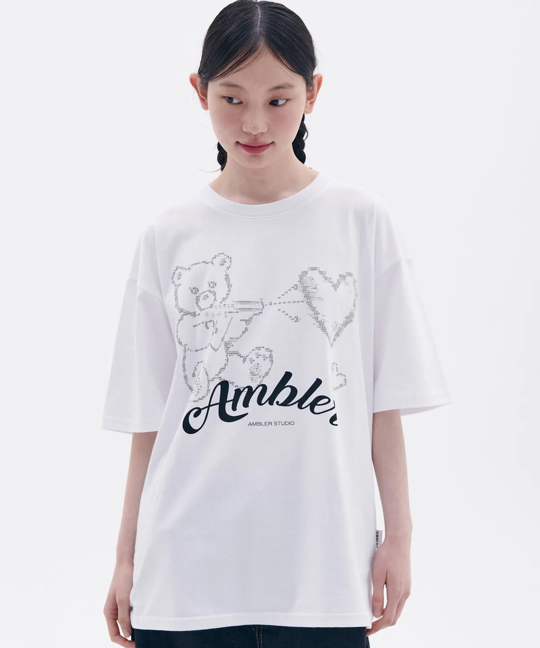 韓國 Ambler Love Gun Glow-in-the-Dark Graphic Short Sleeve T-Shirt【AR102】