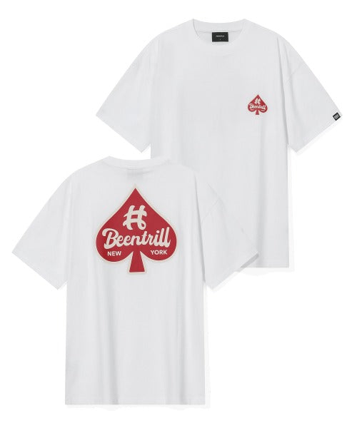 韓國 Beentrill Spade Hashtag T-Shirt【BL029】