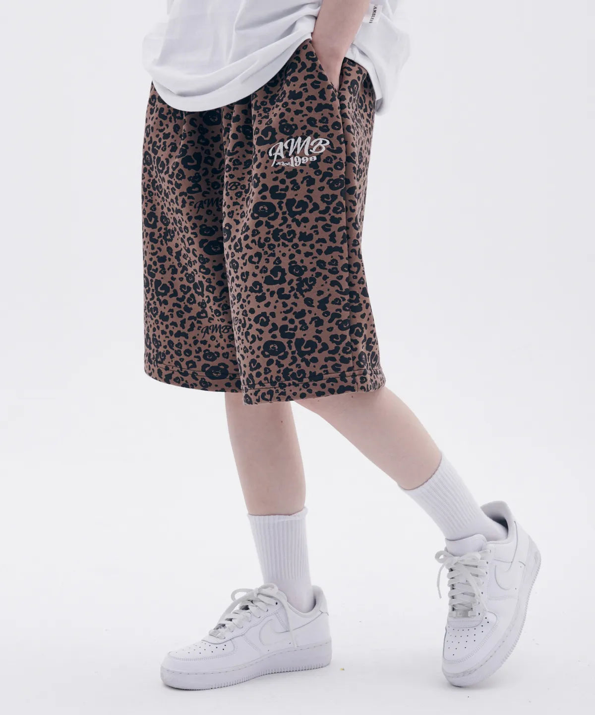 韓國 Ambler Heart Bear Leopard Pants【AR110】