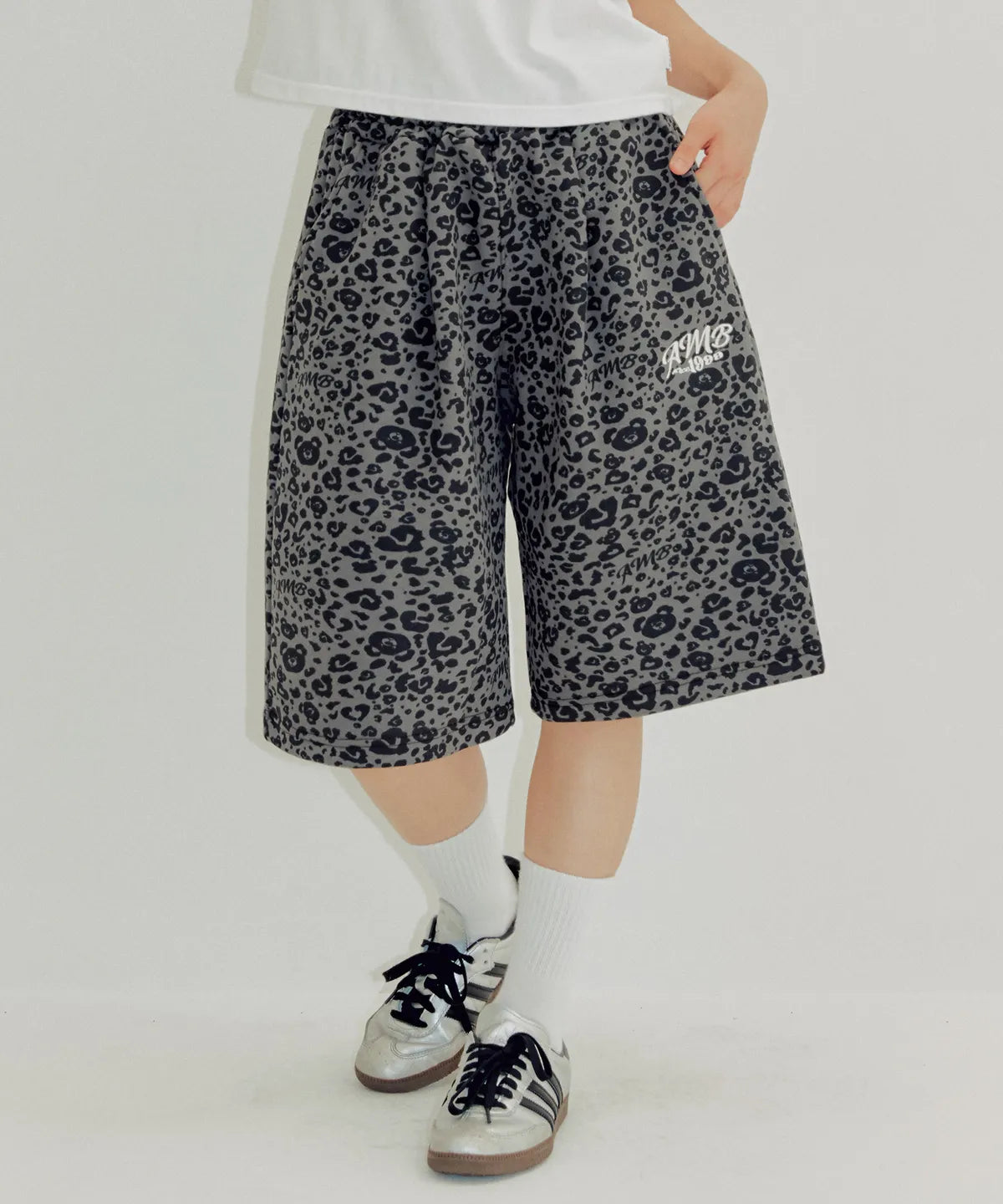 韓國 Ambler Heart Bear Leopard Pants【AR110】