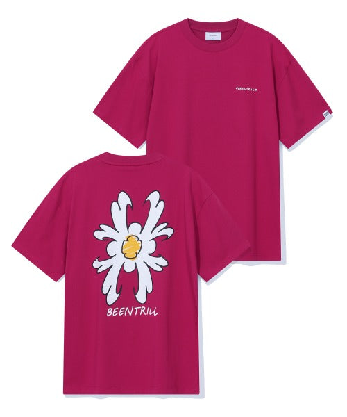 韓國 Beentrill Daisy Hashtag T-Shirt【BL021】
