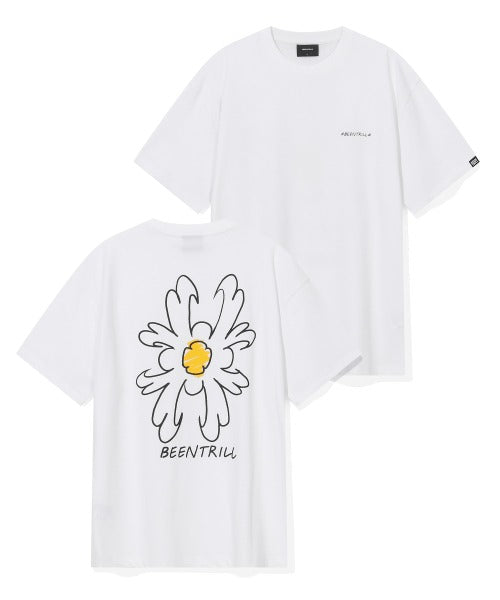 韓國 Beentrill Daisy Hashtag T-Shirt【BL021】