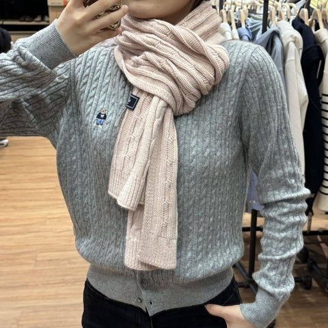 韓國 Who.A.U Steve High Gauge Wool Cable Cardigan【WA039】 - STT Mall HK 靚太網購