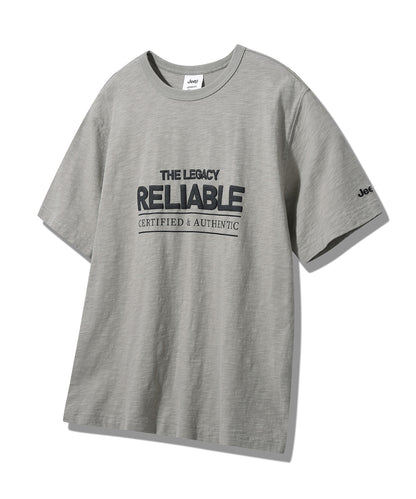 韓國 Jeep Reliable Foam Print Short Sleeve T-Shirt【JP040】