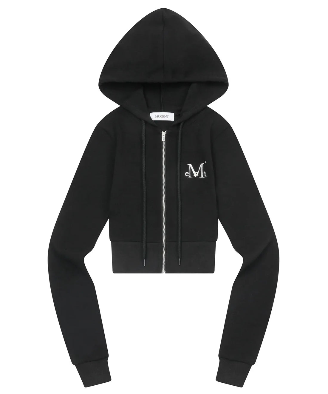 韓國 Mucent Zinew Set Up Slim Fit Crop Hood Zip-Up【MU021】