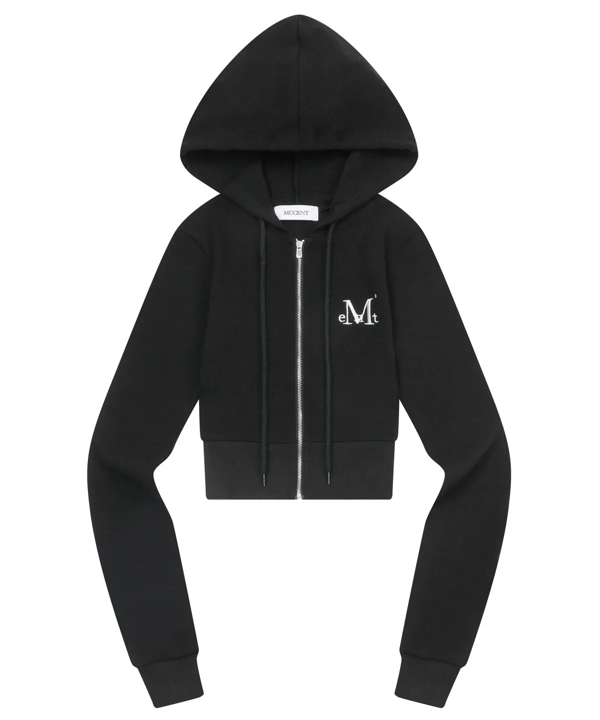 韓國 Mucent Zinew Set Up Slim Fit Crop Hood Zip-Up【MU021】