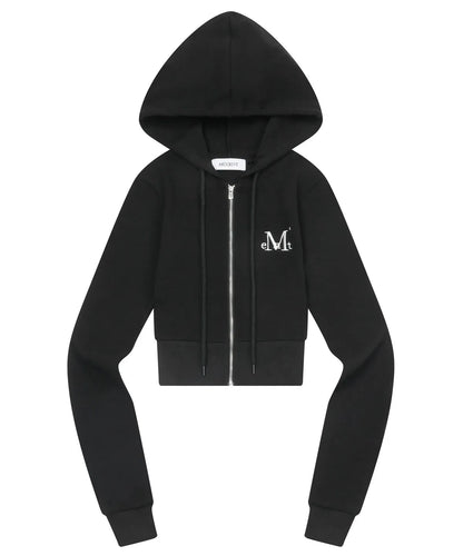 韓國 Mucent Zinew Set Up Slim Fit Crop Hood Zip-Up【MU021】