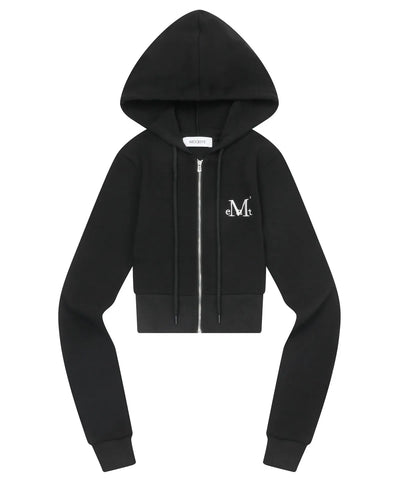 韓國 Mucent Zinew Set Up Slim Fit Crop Hood Zip-Up【MU021】