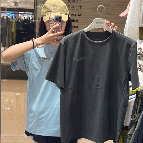 韓國 Discovery Men's Aberdeen Small Logo Short Sleeve T-Shirt凉爽防晒面料【DY045】