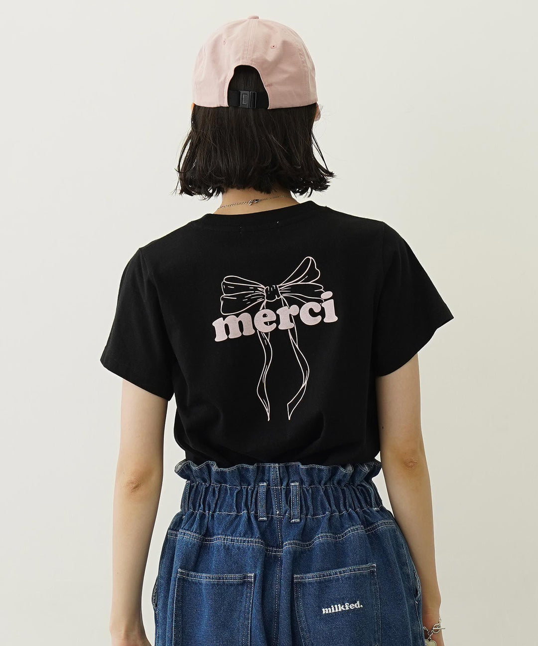 日本直送 MILKFED MERCI RIBBON COMPACT S/S TEE【SJ037】