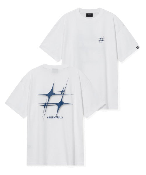 韓國 Beentrill Star Hashtag T-Shirt【BL044】