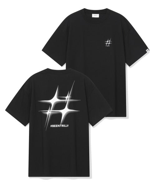韓國 Beentrill Star Hashtag T-Shirt【BL044】