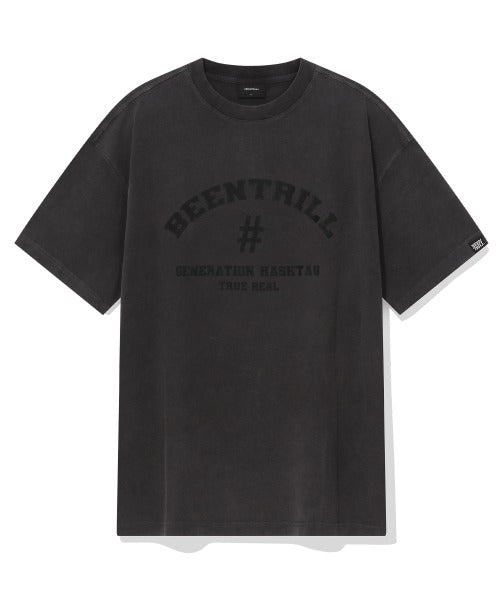 韓國 Beentrill Arch Logo Hashtag Pigment T-Shirt【BL037】