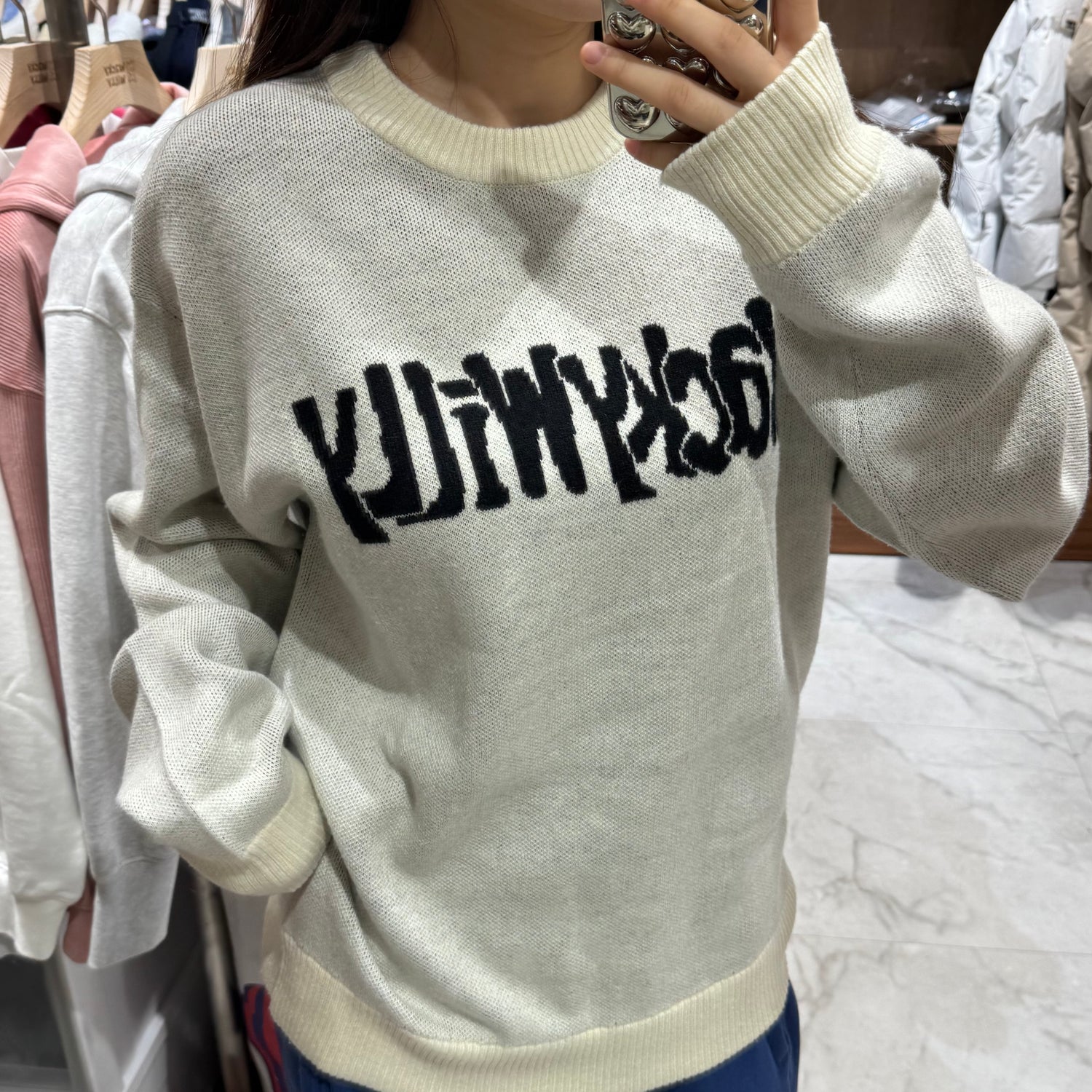 韓國 Wacky Willy Lettering Pullover sweater【WW026】 - STT Mall HK 靚太網購