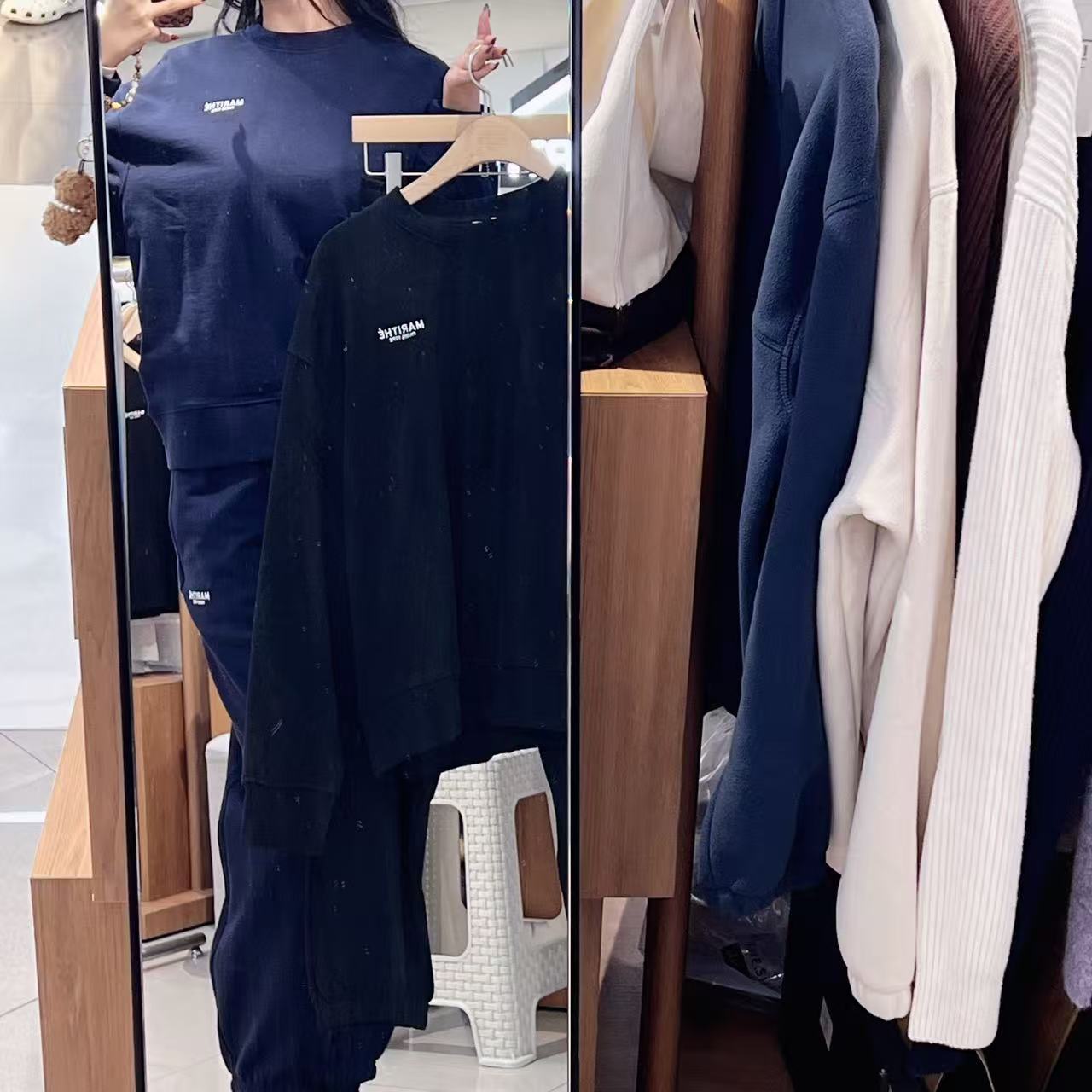 韓國 Marithe Francois Girbaud Regular Logo Sweat Set-Up【MF671】