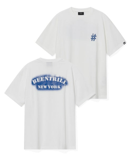 韓國 Beentrill BNY Stencil Painting T-Shirt【BL046】
