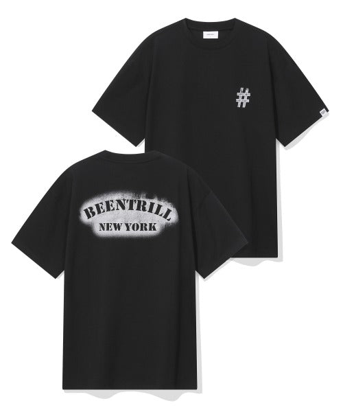 韓國 Beentrill BNY Stencil Painting T-Shirt【BL046】
