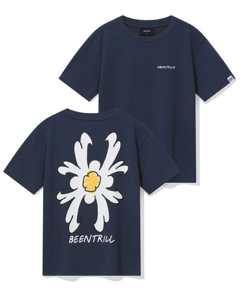 韓國 Beentrill Women's Daisy Hashtag T-Shirt【BL058】