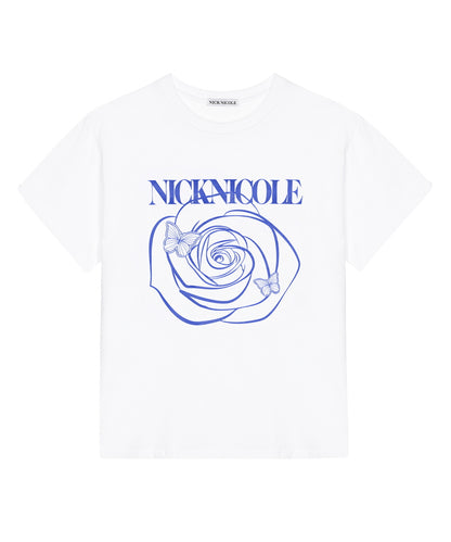 韓國 Nick Nicole Rose Butterfly Sleeve Top【NK028】